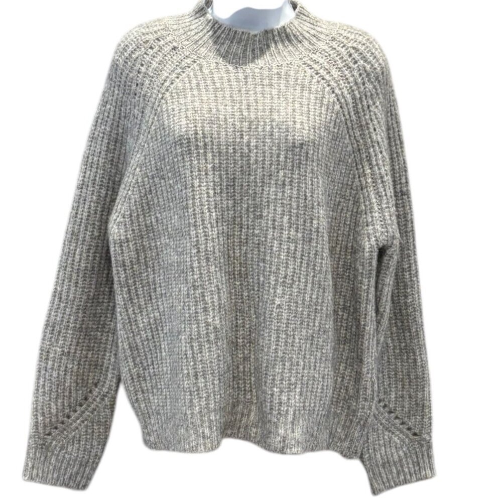 For the Republic Gray‎ Knit Sweater | Pullover Crew Neck Women’s Size Large